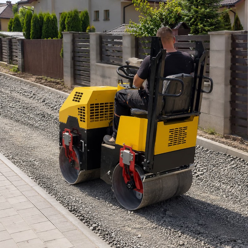 Heavy Equipment Engine - Double Drum Vibratory Road Roller Compactor