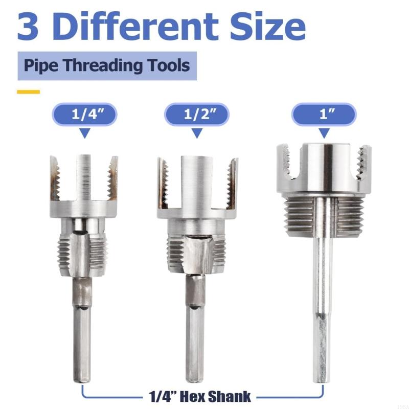 Pipe Threading Machine - Electric Drill Compatible PVC Pipe Threader
