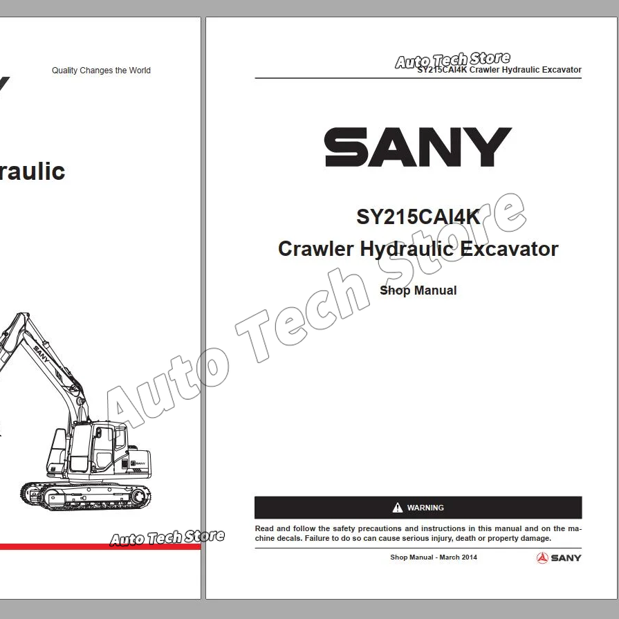 For Sany Heavy Equipment Shop  - Heavy Equipment Pdf 评论和价格