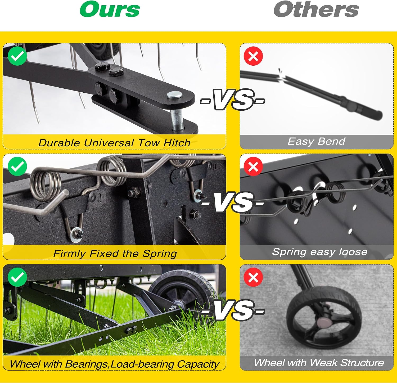 Tow Behind Lawn Dethatcher Rak - Tools Heavy Equipment 评论和价格