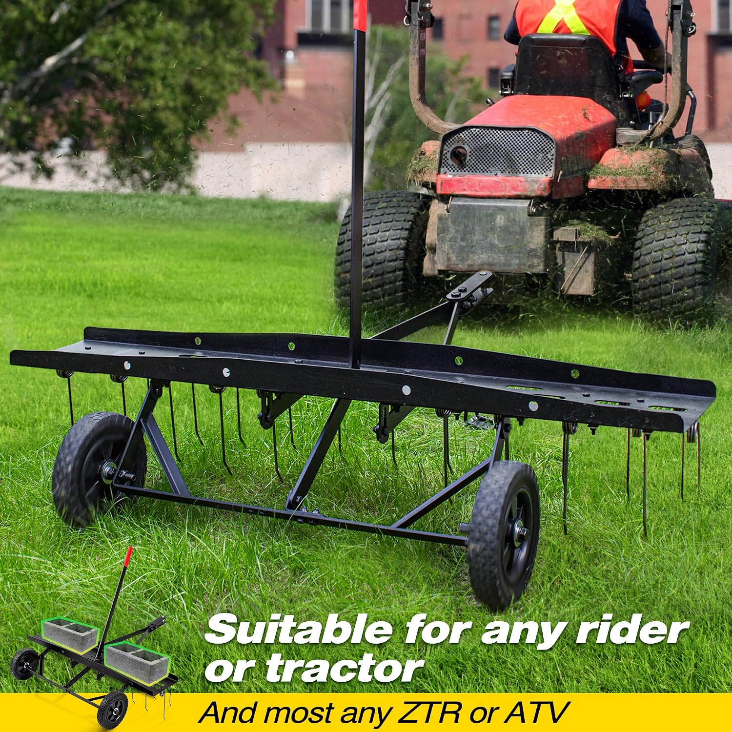 Tow Behind Lawn Dethatcher Rak - Tools Heavy Equipment 评论和价格