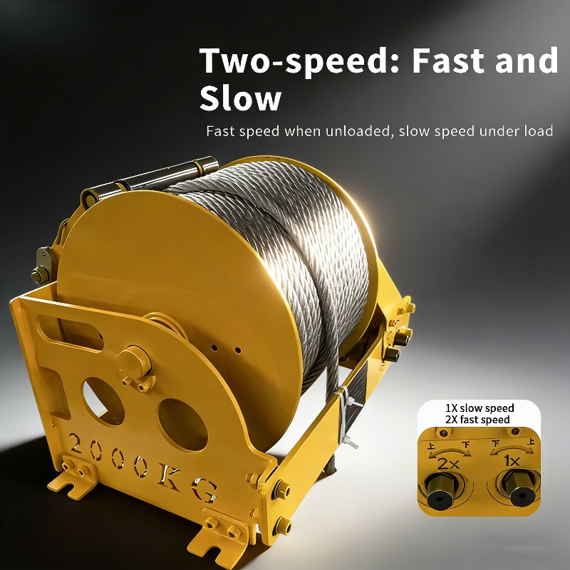 Hand Crank Dual Speed Winch He - Heavy Equipment Repair Manuals 评论和价格