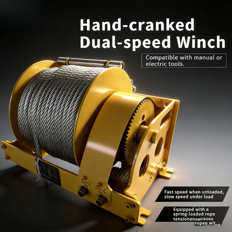 Hand Crank Dual Speed Winch He - Heavy Equipment Repair Manuals 评论和价格