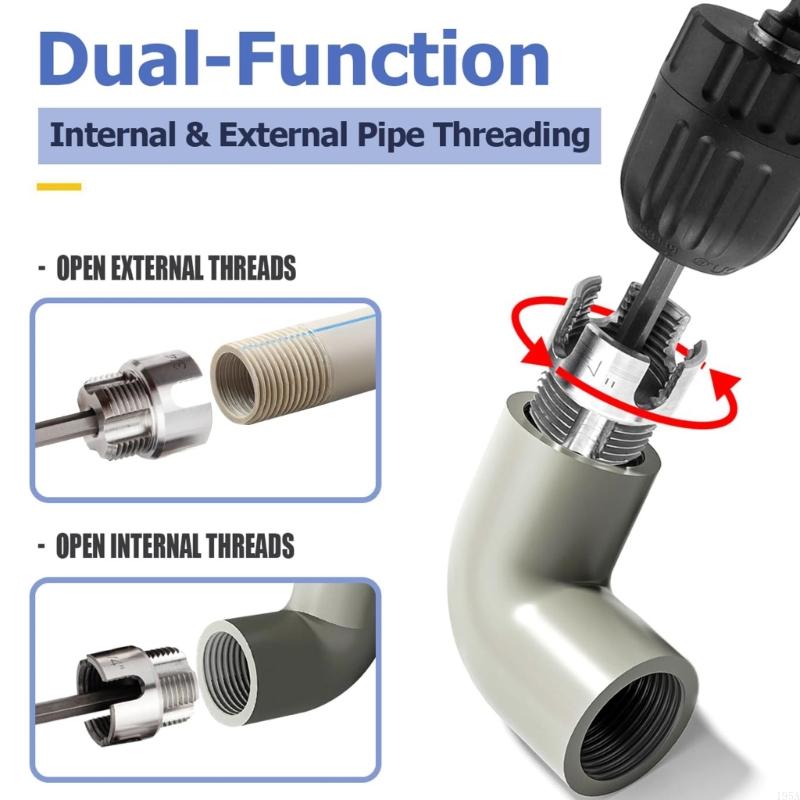 Electric Drill Compatible PVC  - Pipe Threading Machine 评论和价格